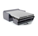 Cdiscount: Canapé convertible express AGATHE - matelas 14cm, tissu gris, 175x100x87 cm à 711,99€