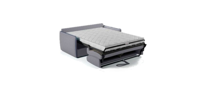 Cdiscount: Canapé convertible express AGATHE - matelas 14cm, tissu gris, 175x100x87 cm à 711,99€