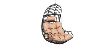 Amazon: Chaise suspendue Yitahome œuf avec coussin à 69,99€