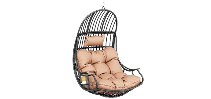 Amazon: Chaise suspendue Yitahome œuf avec coussin à 69,99€