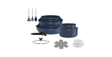 Cdiscount: Batterie de cuisine ARTHUR MARTIN 18 pièces - Tous feux dont induction, revêtement céramique, poigné