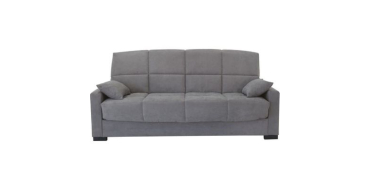 Cdiscount: Canapé clic clac 3 places MEGAN - Gris clair, matelas 14 cm, 130 x 190 cm à 469,99€