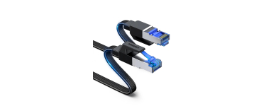 Amazon: Câble Ethernet UGREEN Cat 8 - RJ45 40 Gbps, 2000 MHz, plat nylon tressé, cuivre 26AWG, 1 m à 6,49€