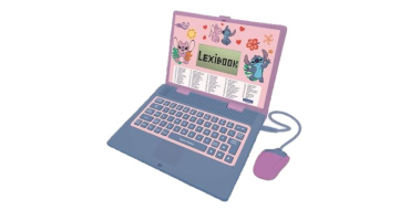 Cdiscount: Ordinateur portable éducatif bilingue Lexibook Stitch et Angel - 124 activités à 24,99€