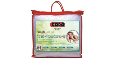 Cdiscount: Couette tempérée DODO BELLE NUIT 350gr/m² - 220x240 cm à 39,99€ (au lieu de 41,99€)