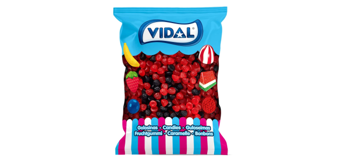 Amazon: Bonbons Vidal Petites Mûres - Paquet d'1 Kg à 5,90€ (au lieu de 10,61€)