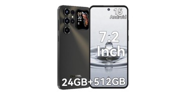 JoyBuy: OUKITEL C68 Plus (8+512) 7,2 pouces Batterie 6000 mAh 9,5 mm Corps ultra-fin Smartphone Noir Double