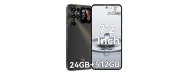 JoyBuy: OUKITEL C68 Plus (8+512) 7,2 pouces Batterie 6000 mAh 9,5 mm Corps ultra-fin Smartphone Noir Double