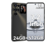 JoyBuy: OUKITEL C68 Plus (8+512) 7,2 pouces Batterie 6000 mAh 9,5 mm Corps ultra-fin Smartphone Noir Double