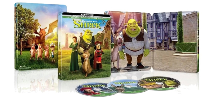 Amazon: Blu-ray 4K Shrek - Steelbook 25e Anniversaire à 25,02€ (au lieu de 29,99€)