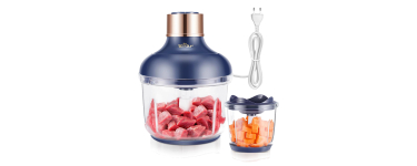 Amazon: Hachoir Multifonction Bear - 2 Vitesses, 4 Lames 0,6l + 2L à 17,99€ (au lieu de 30,53€)