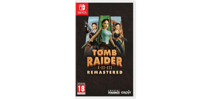 Amazon: Tomb Raider 1-2-3 Remastered (Switch) à 19,61€ (au lieu de 34,99€)