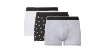 LIDL: ESMARA MEN Boxers homme lot de 3 - 95% coton, 5% élasthanne à 3,99€ (au lieu de 8,99€)