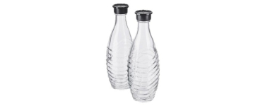 LIDL: Sodastream Lot de 2 carafes en verre de rechange - 0,6 l, compatibles Crystal et Penguin à 16,99€