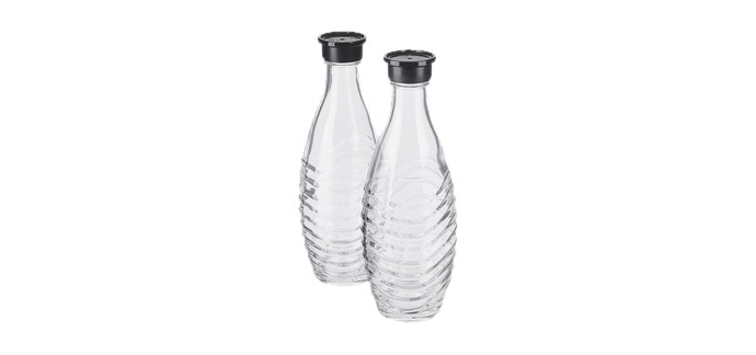LIDL: Sodastream Lot de 2 carafes en verre de rechange - 0,6 l, compatibles Crystal et Penguin à 16,99€