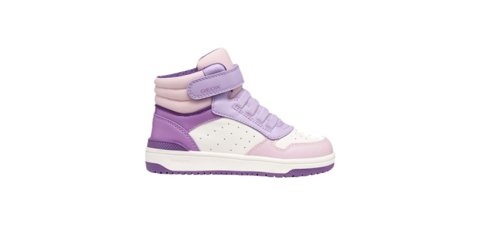 JoyBuy: GEOX Washiba Junior High Sneaker Haut Femme Blanc/Fuchsia à 24,9€ (au lieu de 38,9€)