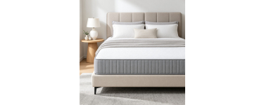 JoyBuy: JoySelect Matelas hybride 140x200x24 cm - Ressorts ensachés 5 zones, H2/H3 à 142,99€