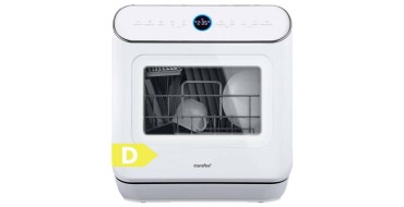 JoyBuy: Comfee' CDWMT305WD Mini Lave-vaisselle de Table 3 Couverts, 7 Programmes, Lavage 72°C - écran à 207,