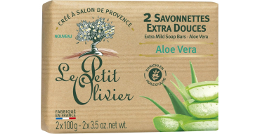 Amazon: Lot de 2 Savonnettes Le Petit Olivier 100g - Aloe Vera à 1,53€ (au lieu de 2,25€)