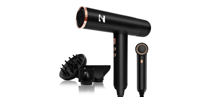 JoyBuy: Sèche-cheveux ionique NICEBAY DW-9041 - 1900 W, 110 000 tr/min, diffuseur à 36,79€