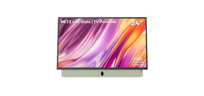 JoyBuy: METZ TV Portable 24MPE7200Z - Batterie intégrée, Google TV à 177,79€ (au lieu de 399€)