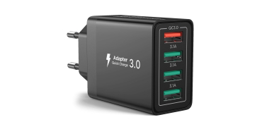 Amazon: Chargeur Aioneus 4 ports USB 40W - Noir ou Rose à 6,99€ (au lieu de 13,8€)