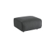 Sweeek: Pouf repose-pieds velours côtelé gris foncé - 76x70 cm à 65€ (au lieu de 129,99€)