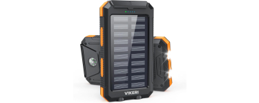 Amazon: Batterie externe Vikeri 26800mAh - Solaire, charge rapide 55W, IP67 à 25,96€ (au lieu de 32,26€)