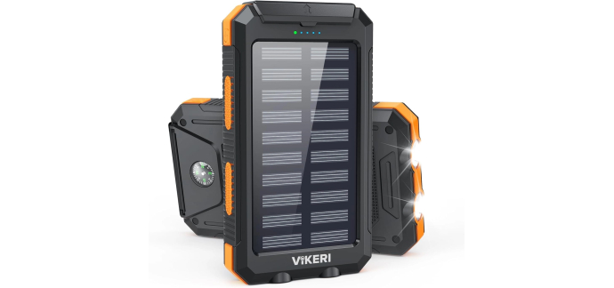 Amazon: Batterie externe Vikeri 26800mAh - Solaire, charge rapide 55W, IP67 à 25,96€ (au lieu de 32,26€)