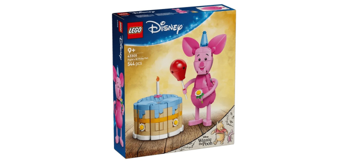 Amazon: LEGO 43305 Fête d’anniversaire de Porcinet (LEGO) à 35,22€ (au lieu de 39,99€)