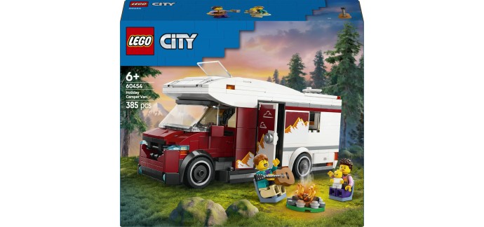 Amazon: LEGO® City Le Camping-Car d’Aventures (60454) à 17,99€ (au lieu de 22,96€)