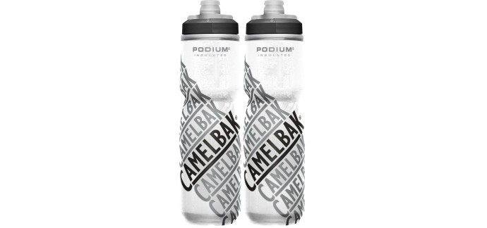 Amazon: Lot de 2 Bouteilles d'Eau Vélo CamelBak Podium Chill 710ml - Isolation à double paroi à 17,66€