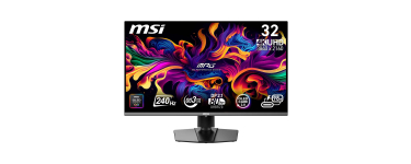 Amazon: Écran PC 31.5" MSI MPG 322URX - QD-OLED, 4K UHD, 240 Hz, 0.03 ms à 743,99€ (au lieu de 881,57€)