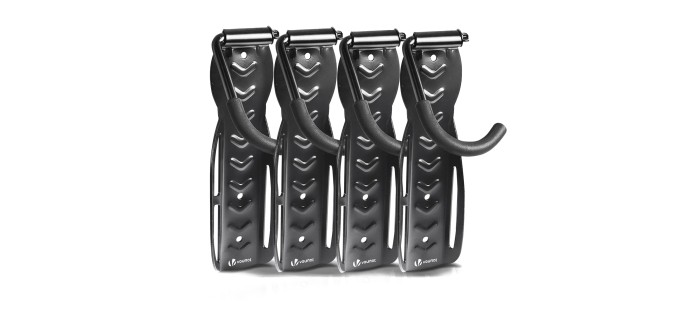 Amazon: Lot de 4 Supports pour Vélo Muraux Vounot à 18,68€ (au lieu de 23,19€)