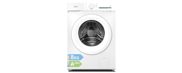 JoyBuy: Comfee' CF08EWP05W Lave-linge frontal 8 kg - vapeur, 16 programmes, A-10% à 241€