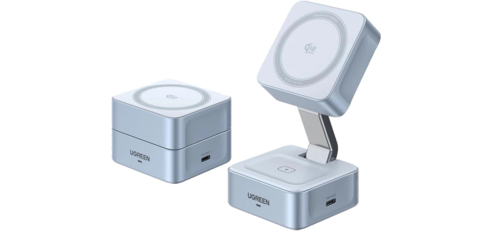 Amazon: Chargeur induction Ugreen MagFlow Qi2 25W MagSafe à 29,99€ (au lieu de 43,27€)