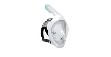 Decathlon: Masque easybreath snorkeling de surface adulte, gris à 14,99€ (au lieu de 19,99€)