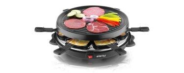 E.Leclerc: Appareil à raclette Elsay - 6 coupelles, 800 W à 8€ (au lieu de 29,5€)
