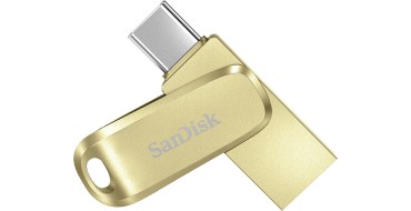 Amazon: Clé USB SanDisk 128 Go Ultra Dual Drive Luxe - USB-C et USB-A, métal à 21,99€ (au lieu de 23,42€)