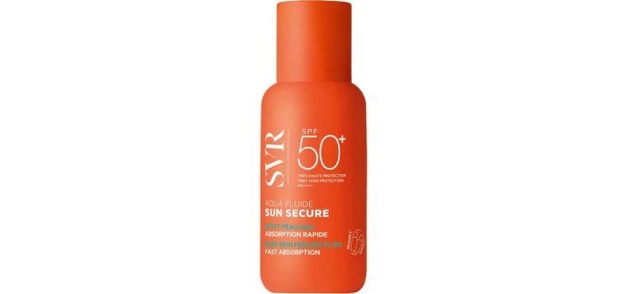 JoyBuy: SVR SUN SECURE Aqua Fluide Solaire SPF50+ - 50ml à 9,34€ (au lieu de 19,91€)