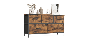Amazon: Meuble de rangement Songmics - Cadre en acier, 5 tiroirs, style industriel à 33,99€