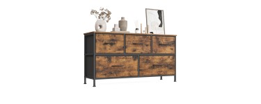 Amazon: Meuble de rangement Songmics - Cadre en acier, 5 tiroirs, style industriel à 33,99€