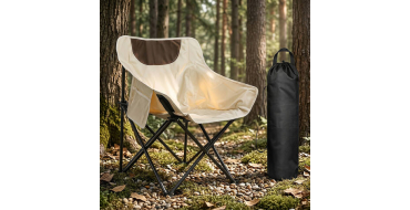 JoyBuy: Huacan Chaise pliante portable d'extérieur à dossier haut - Fauteuil lune à 9,98€