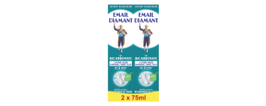 Amazon: Dentifrice Email Diamant Bicarbonate - Pureté & Éclat, 2 x 75ml à 4,68€ (au lieu de 12,74€)