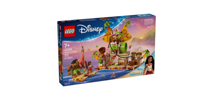 Amazon: Lego Vaiana 2 Navire des Kakamora 43258 à 59,99€ (au lieu de 99,99€)
