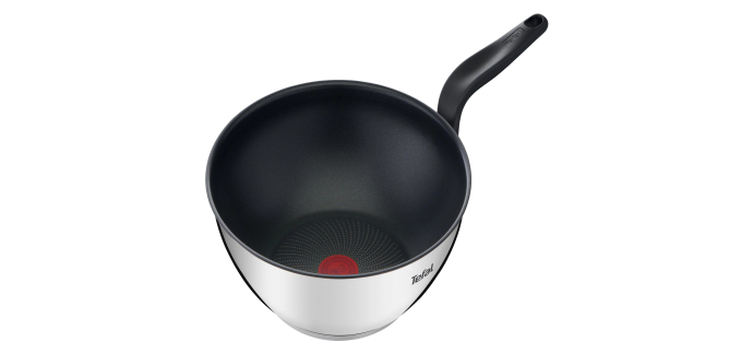 Amazon: Tefal Wok - 28 cm, Inox + Antiadhésif à 18,99€ (au lieu de 25,99€)