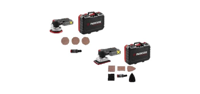 LIDL: PARKSIDE PERFORMANCE Ponceuse vibrante ou excentrique sans fil 20V - 34,99€ (au lieu de 49,99€)