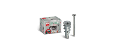 Amazon: 50 Chevilles pour plaques de plâtre avec vis TOX Spiral Plus 37-4 S à 14,99€