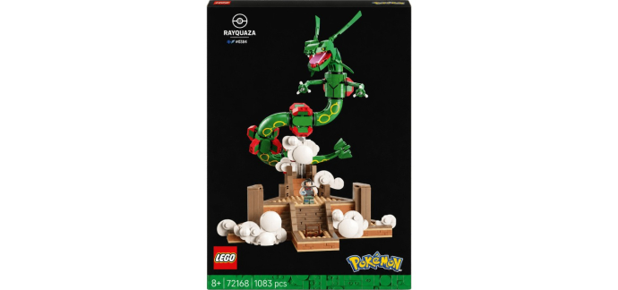 Amazon: LEGO 72168 Pokémon Rayquaza à 110,80€ (au lieu de 129,99€)