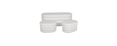 Sweeek: Banc coffre bouclette blanche avec 2 poufs de rangement à 107,99€ (au lieu de 179,99€)